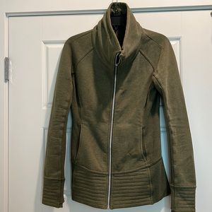 Olive green lululemon zip up